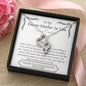 Lurve™ Future Mother In Law - Incredible Man, Lucky To Have You Double Hearts Necklace
