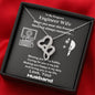 Lurve™ Engineer Wife - Missing, Caring, My Life Double Hearts Necklace