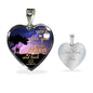 Love You To The Moon Heart Necklace