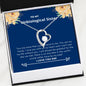 Unbiological Sister - My Family, Grateful, Met Forever Love Necklace