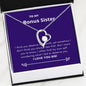 Bonus Sister - Deserve The World Forever Love Necklace