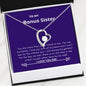 Bonus Sister - You Are My Family Forever Love Necklace