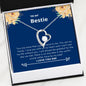 Bestie - My Family, Grateful, Met Forever Love Necklace