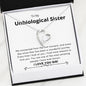 Unbiological Sister - Connected, Wonderful Journey Forever Love Necklace