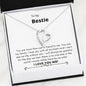 Bestie - My Family, Grateful, Met Forever Love Necklace