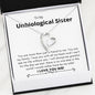 Unbiological Sister - You Are My Family Forever Love Necklace