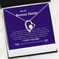 Bonus Sister - Soulmate, Better Forever Love Necklace