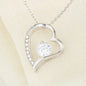 Unbiological Sister - Miss You, Love You Forever Love Necklace