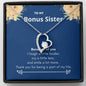 Bonus Sister - Because of You Forever Love Necklace