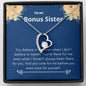 Bonus Sister - There for Me Forever Love Necklace