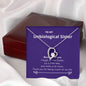 Unbiological Sister - Because of You Forever Love Necklace