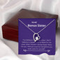 Bonus Sister - There for Me Forever Love Necklace