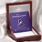 Unbiological Sister - Because of You Forever Love Necklace