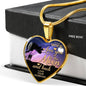 Love You To The Moon Heart Necklace