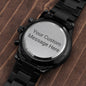 Lurve™ Customized Groomsmen Black Chronograph Watch