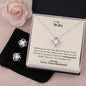 Lurve™ Wife - Missing Piece Love Knot Earring & Necklace Set