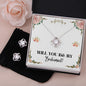 Lurve™ Will You Be My Bridesmaid Love Knot Earring & Necklace Set