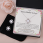Lurve™ Raised Him, Thanks Love Knot Earring & Necklace Set