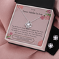 Lurve™ Means The World, Your Daughter Love Knot Earring & Necklace Set