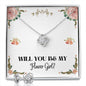 Lurve™ Will You Be My Flower Girl Love Knot Earring & Necklace Set