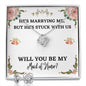 Lurve™ Stuck With Us, Maid of Honor Love Knot Earring & Necklace Set