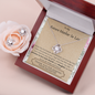 Lurve™ Promise, Love, Cherish, Daughter Love Knot Earring & Necklace Set