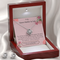 Lurve™ Means The World, Your Daughter Love Knot Earring & Necklace Set