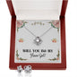 Lurve™ Will You Be My Flower Girl Love Knot Earring & Necklace Set