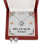 Lurve™ Will You Be My Bridesmaid Love Knot Earring & Necklace Set
