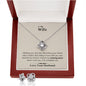Lurve™ Wife - Missing Piece Love Knot Earring & Necklace Set