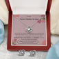 Lurve™ Promise, Love, Cherish, Daughter Love Knot Earring & Necklace Set