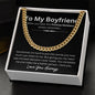 Lurve™ To My Boyfriend - You Complete Me Cuban Link Chain
