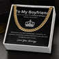 Lurve™ To My Boyfriend - Straighten Your Crown Cuban Link Chain