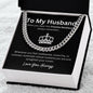Lurve™ To My Husband - Straighten Your Crown Cuban Link Chain