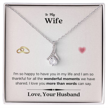 Lurve™ Wife - Wonderful Moments, More Than Words Alluring Beauty necklace