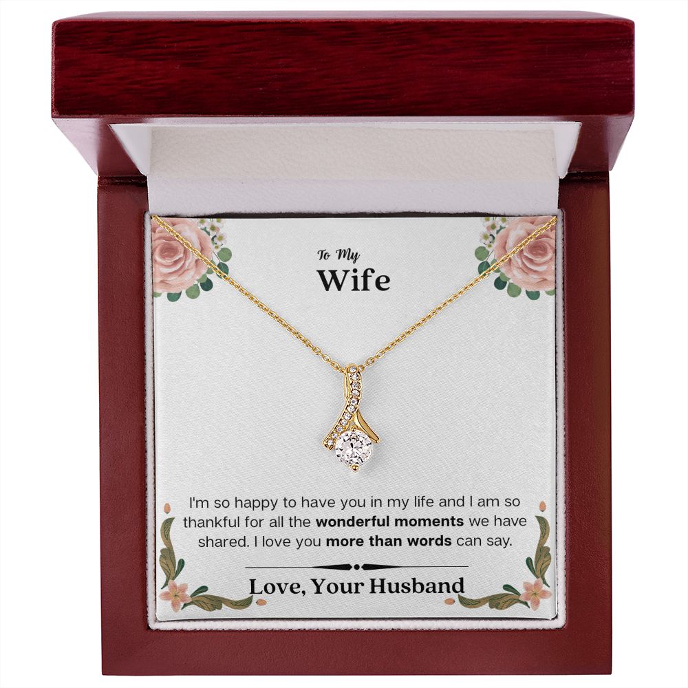 Lurve™ Wife - Wonderful Moments, More Than Words Alluring Beauty Necklace