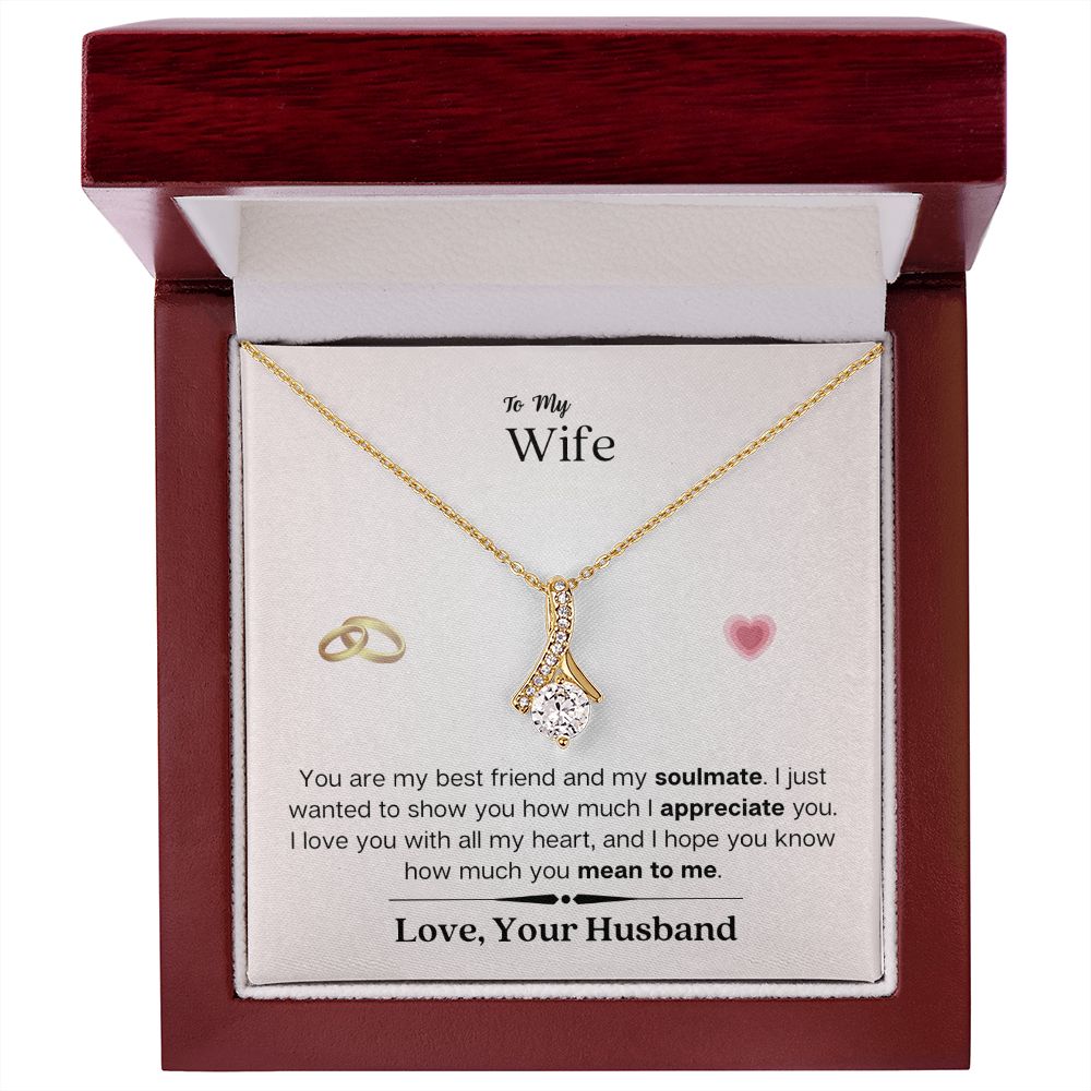 Lurve™ Wife - Soulmate, Appreciate, Mean To Me Alluring Beauty necklace