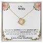 Lurve™ Wife - Sunshine, Greatest Gift, Special Person Love Knot Necklace