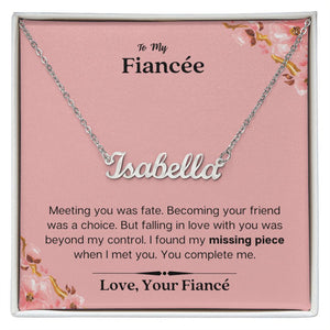 Lurve™ Fiancee - Missing Piece Personalized Name Necklace