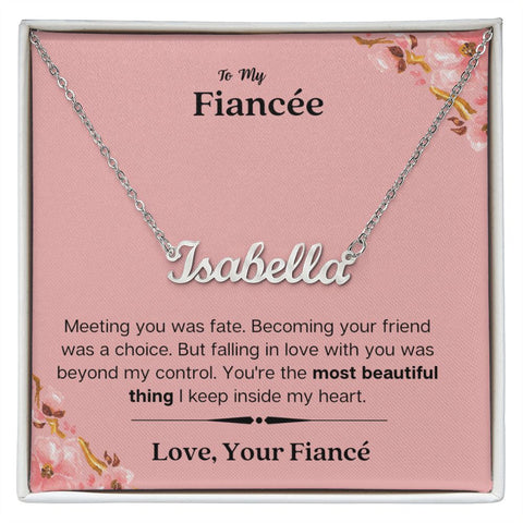 Lurve™ Fiancee - Most Beautiful Thing Personalized Name Necklace