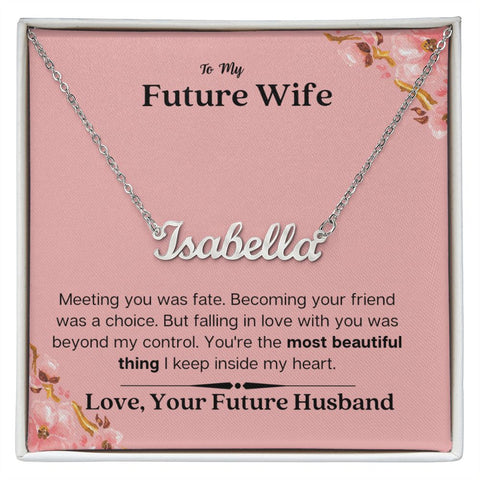Lurve™ Future Wife - Most Beautiful Thing Personalized Name Necklace