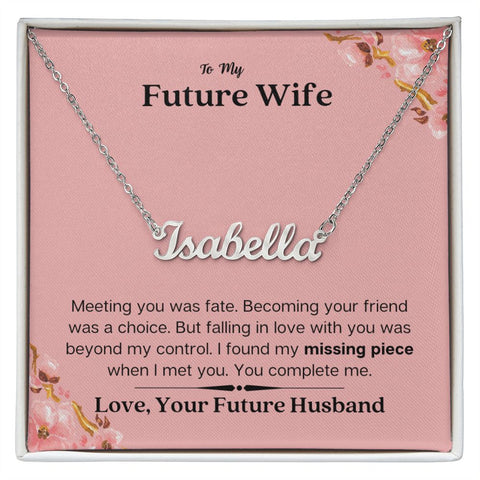 Lurve™ Future Wife - Missing Piece Personalized Name Necklace