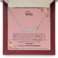 Lurve™ Wife - Mean, Giving, Better Person Personalized Name Necklace
