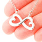 Lurve™ Future Mother In Law - Raising Love of My Life Infinity Hearts Necklace