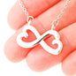 Lurve™ Mother Daughter - Connected Biologically Infinity Hearts Necklace