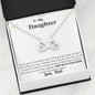 Lurve™ Daughter - Keep Me In Your Heart Infinity Hearts Necklace