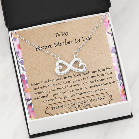Lurve™ Future Mother In Law - Since The First Breath Infinity Hearts Necklace