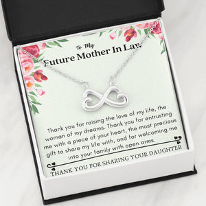 Lurve™ Future Mother In Law - Raising Love of My Life Infinity Hearts Necklace