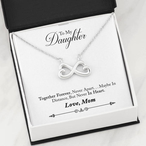 Lurve™ To Daughter - Together Forever Infinity Hearts Necklace
