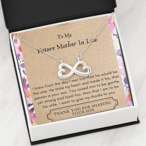 Lurve™ Future Mother In Law - He Stole My Heart Infinity Hearts Necklace